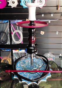 Narguile Vgod Peão Vermelho com Preto