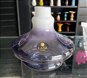 Vaso Lafa Bicolor Roxo e branco