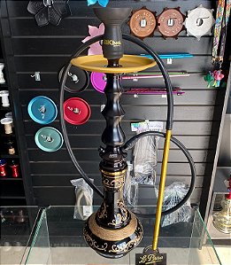 Narguile Amazon Hookah Preto Grande