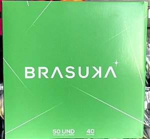 Aluminio Brasuka  50 folhas Liso