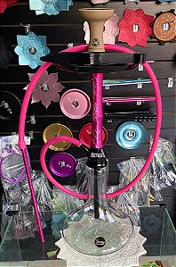Narguile Al Farid Storm Pink + Mangueira anti-chamas