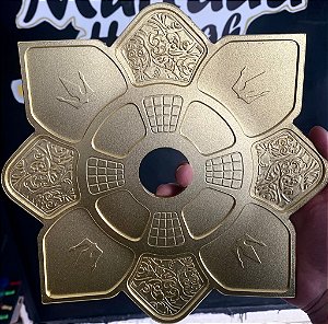 Prato imperial Hookah King Dourado