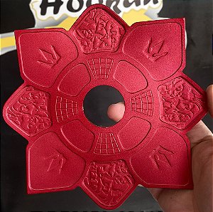 Prato mini imperial Hookah King Vermelho