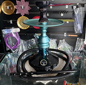Narguile Anubis Verde Agua Fosco com Mangueira Simples