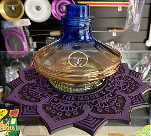 Vaso Aladim Resistente Bicolor Azul com Dourado