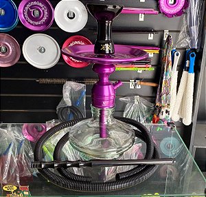 Narguile Triton Zip Roxo Mangueira Simples