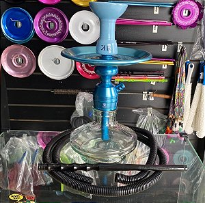 Narguile Triton Azul Bebê com Mangueira Simples