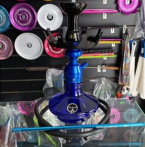 Narguile Triton Azul com Prato Coroa