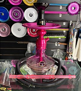 Narguile Triton Pink com mangueira simples