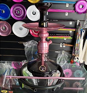 Narguile Triton Rose com Preto