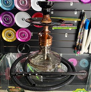 Narguile Magic Marrom com vaso Fumê