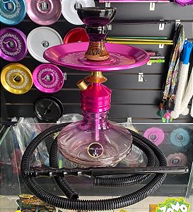 Narguile Magic Pink com vaso Rosa