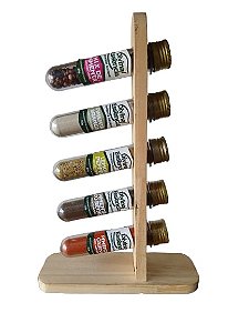 Suporte Para Temperos Gourmet com 5 Unidades