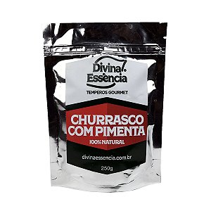 Tempero Gourmet especial para Churrasco Com Pimenta Divina Essência 250g