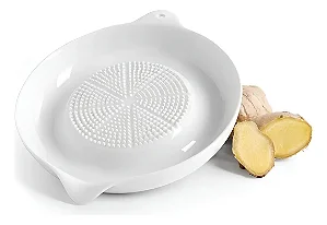Ralador De Cerâmica 9,5 cm Para Gengibre Alho Com Suporte Lateral Oriental