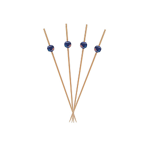Espeto Decorativo Bolinha Azul 12cm 100un | Palito Petiscos Festa