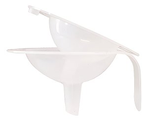 Funil De Plástico Resistente 2 Tamanhos Grande E Médio Para Cozinha
