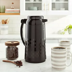 Garrafa Térmica Zojirushi Affb 1 L Ichimatsu Black Japonês