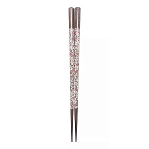 Hashi Folhas Vinho Resistente Madeira Talher Japao 23 Cm