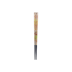 Hashi Garsa Dourada Madeira Oriental Talher Japones 23 Cm