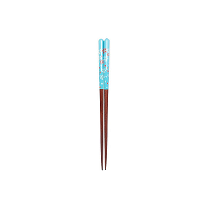 Hashi Pauzinho Flor De Cerejeira Azul Higiênico 23 Cm