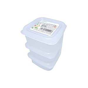 Pote Plástico Japonês Nakaya K141 C/ 3 Unidades 200 Cada