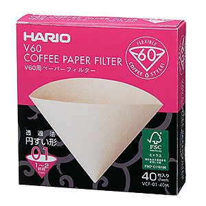 Filtro Papel Hario Cone 1 A 2 Copos V60 01 40 Unid Japão