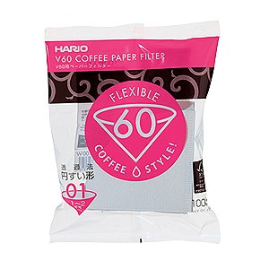 100 Unid Filtro Papel Cone V60 01 Café 1a2 Hario Japão