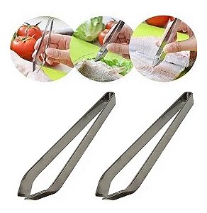 Kit C/ 2 Pinça Limpar E Tirar Espinhas Peixes Culinária Japa