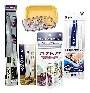Kit 5 Utensilio Para Curso Sushiman  Culinária Oriental