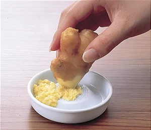 Kit 2 Ralador De Gengibre E Fruta Com Suporte Cerâmica 9,5cm