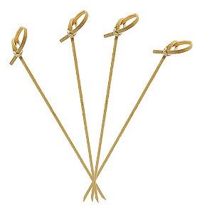 Kit 500 Espetinho De Bambú Nó 15 Cm Hamburgueria Buffet