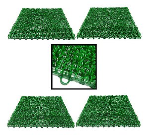 Kit 15 Grama Verde Artificial Resistente A Sol E Chuva