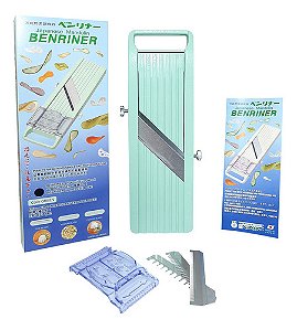 Kit 5 Mandolin Benriner Fatiador Legumes Pinos Aço Japão