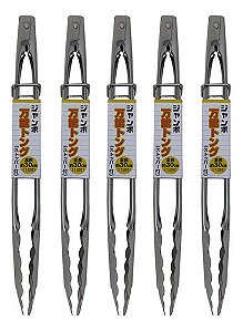 Kit C/ 10 Pegador Com Trava Inox 30 Cm Alimentos Delivery
