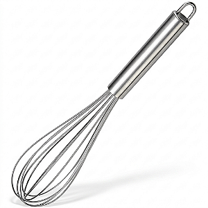 Batedor de Ovos e Massas Manual Inox 29cm
