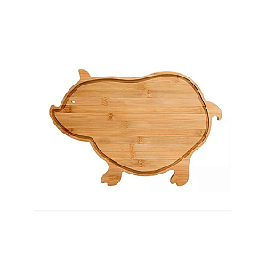 Tábua Porco Cortar Carne Fruta Decoração Cozinha Bambu Welf