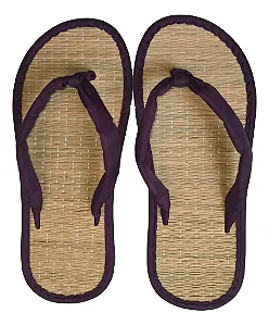 Chinelo De Palha Japonês Zori Roxo