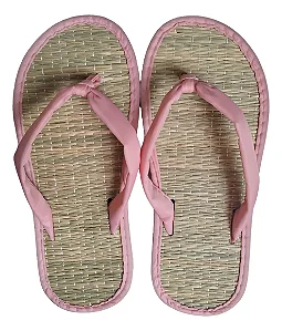 Chinelo De Palha Japonês Zori Rosa Bebe