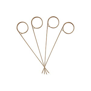Espeto Palito Bambú Anel 12 Cm Petisco Festa Buffet 100 Un