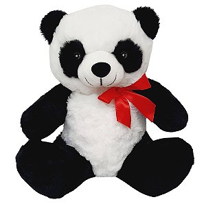 Urso Panda De Pelúcia - 30cm Sentado
