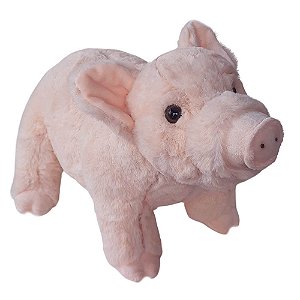Porquinho Porco de Pelúcia Realista  36cm