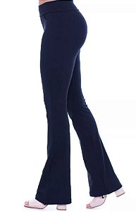 Calça Flare malha grossa cós largo K2B