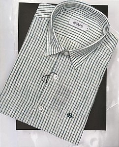 Camisa Dimarsi Tradicional Regular Fit - Com Bolso - Manga Curta - 100% Algodão - Ref. 8947 Xadrez