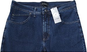 Calça Jeans Masculina Pierre Cardin Reta (Cintura Média) - Ref. 457P388 - Algodão / Poliester / Elastano - Jeans Macio