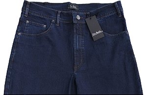 Calça Jeans Masculina Pierre Cardin Reta (Cintura Alta) - Ref. 467P273 Azul - Algodão / Poliester / Elastano (Jeans Fino e Macio)