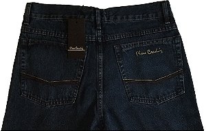 Calça Jeans Masculina Pierre Cardin Reta Tradicional (Cintura Alta) - Ref. 462P590 - 100% Algodão