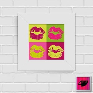 Quadro Kiss Pop Art
