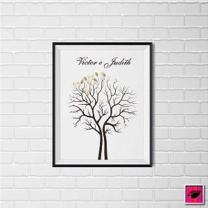 Quadro Finger Tree Casamento