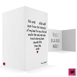 Cartão Dia das Mães Coração